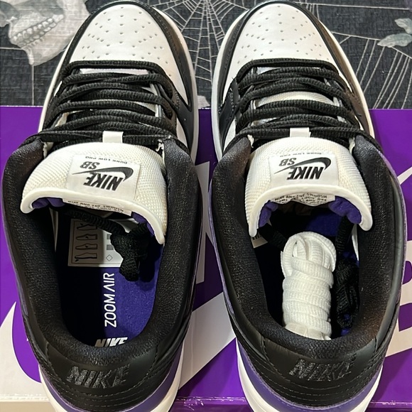 DS NIKE SB DUNK LOW PRO COURT PURPLE SZ MENS 9 BQ6817 500 NEW DEADSTOCK - Picture 8 of 10
